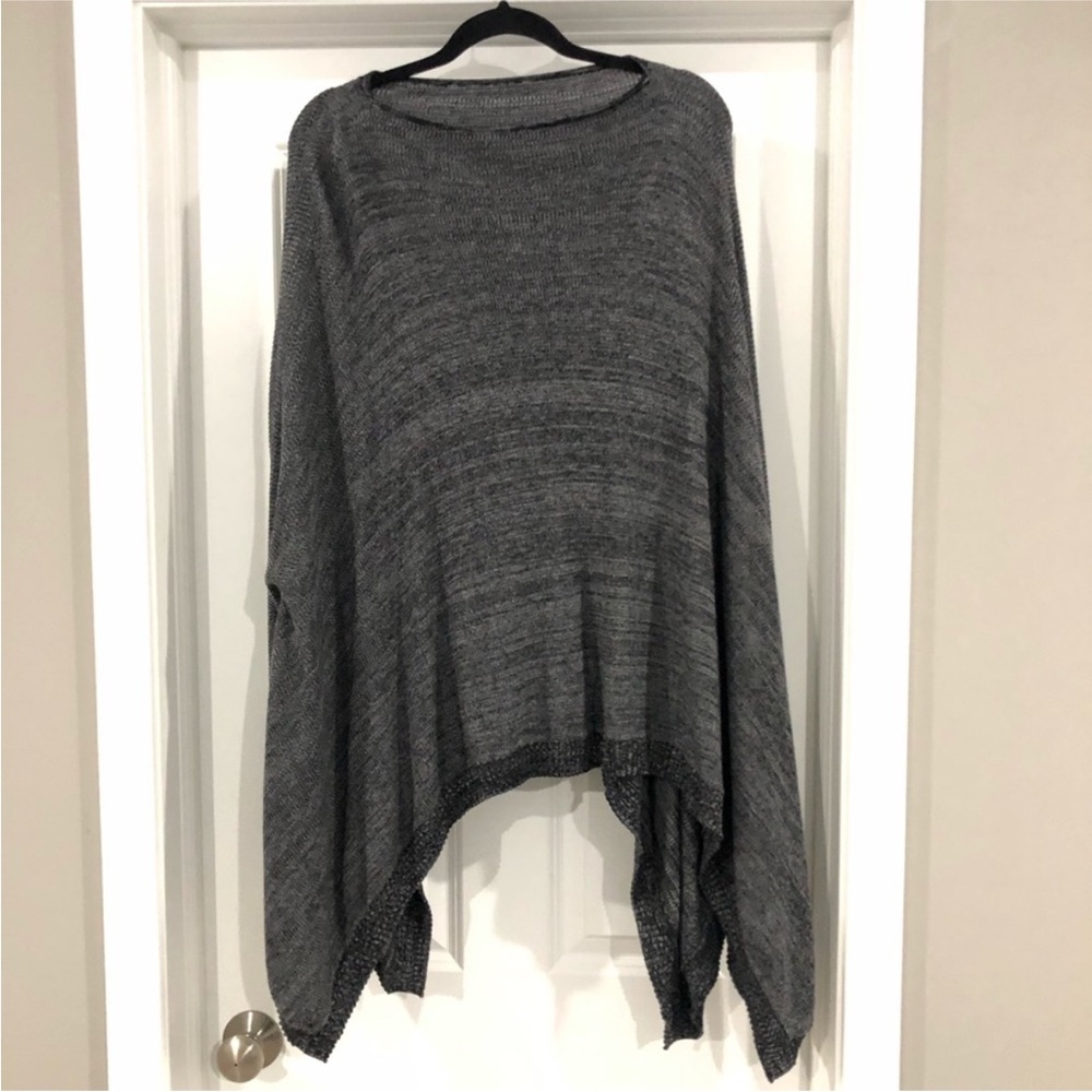 lululemon athletic dark gray poncho